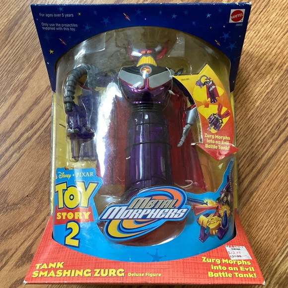 Mattel Toys Toy Story 2 Movie Metal Morphers Tank Smashing Zurg